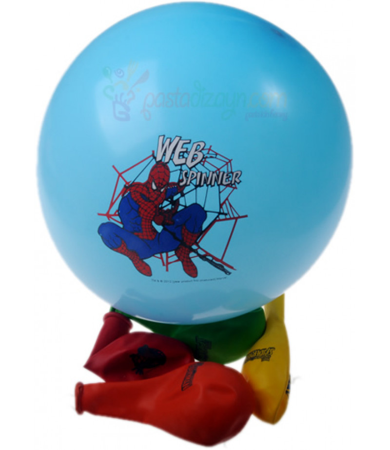 Örümcek Adam,Spiderman Renkli Balon Seti,12 Adet