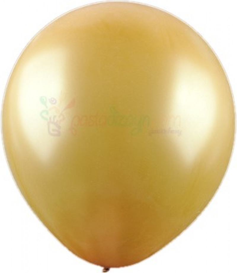 Altın Rengi Metalik Balonlar,12 Adet