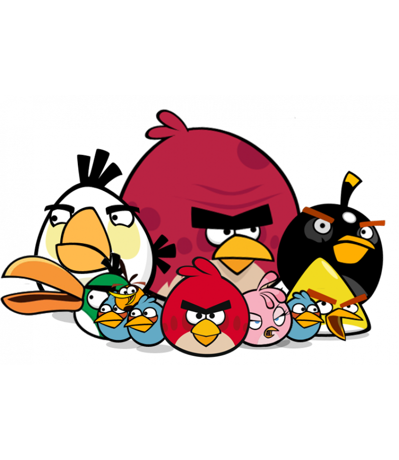 Angry Birds Şeker Hamuru Kağıdı İle Baskı