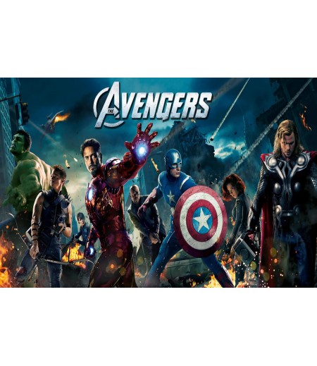 Avengers Gofret Kağıdı ile Baskı