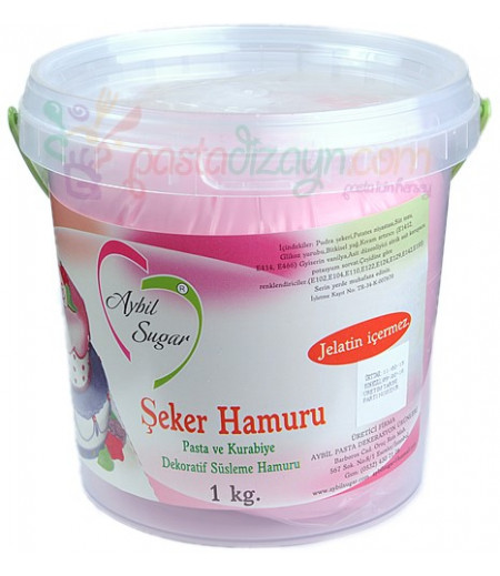 Aybil Açık Pembe Renk Şeker Hamuru,1kg