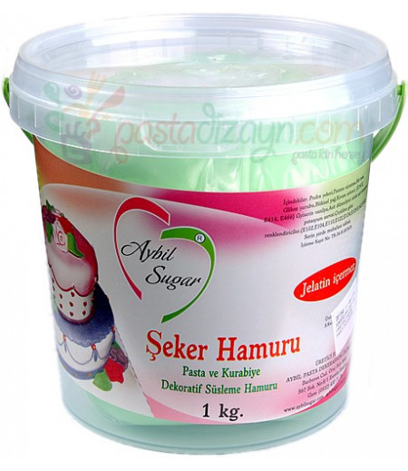 Aybil Fıstık Yeşili Renk Şeker Hamuru,1kg