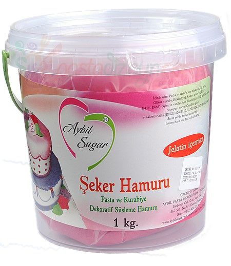 Aybil Kırmızı Renk Şeker Hamuru,1kg