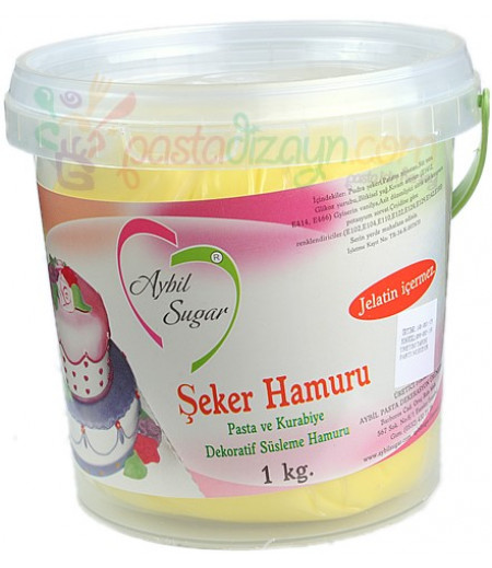 Aybil Sarı Renk Şeker Hamuru,1kg