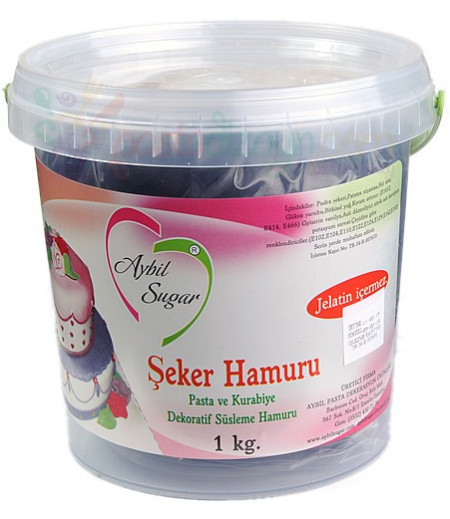 Aybil Gri Renk 1Kg Şeker Hamuru