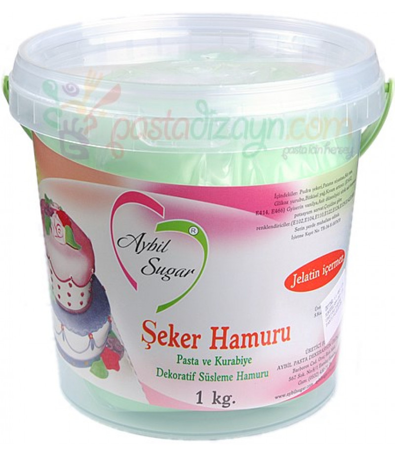 Aybil Su Yeşili Şeker Hamuru,1kg