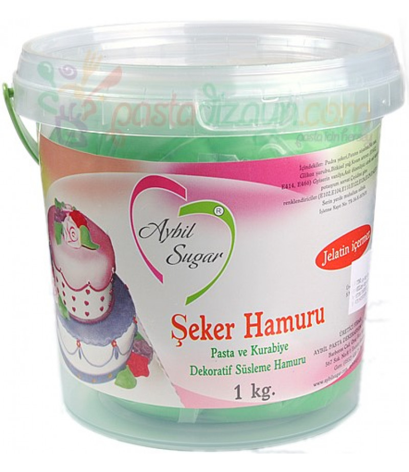 Aybil Yeşil Renk Şeker Hamuru,1kg