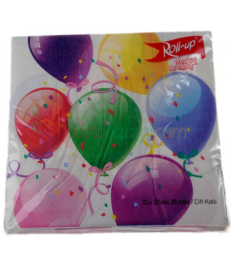 Balonlar Temalı Kağıt Peçeteler