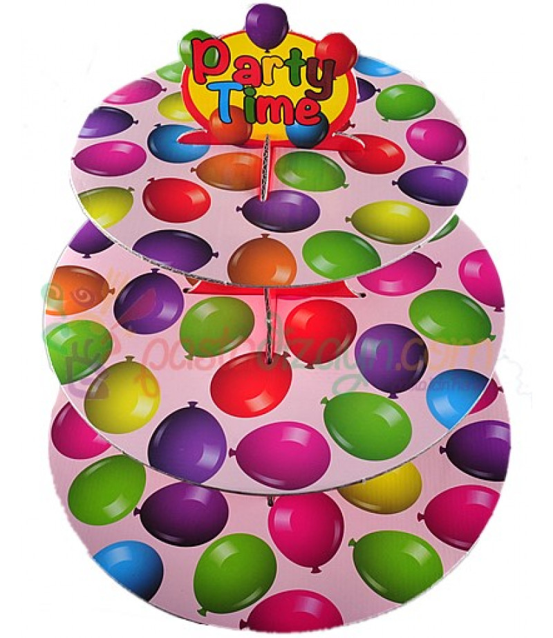 Balonlar Temalı Kek Standı
