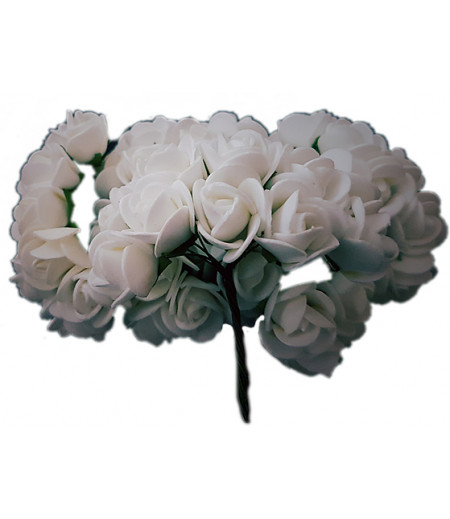 Beyaz Güller Süsleme Cicekleri,2 Demet