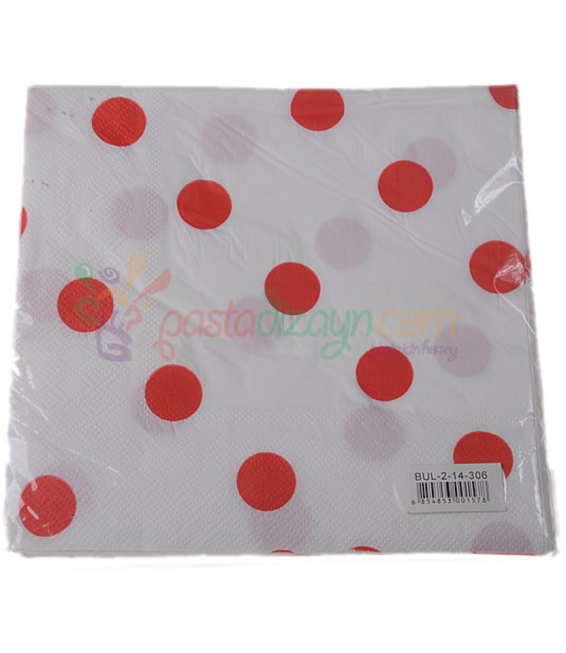 Tatli Gunler Tabak Karton Kirmizi Puantiyeli 23 Cm Trendyol