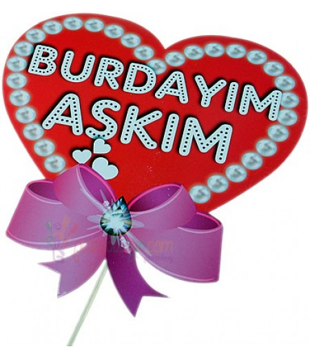 Burdayım Aşkım Konuşma Balonu