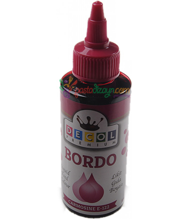 Decol Bordo Renk Gıda Boyası,115ml