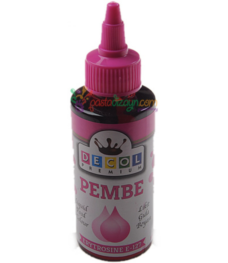 Decol Pembe Renk Gıda Boyası,115ml