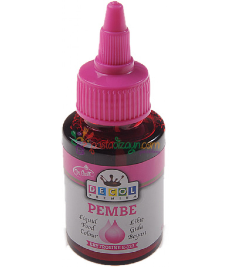 Decol Pembe Renk Gıda Boyası,60ml