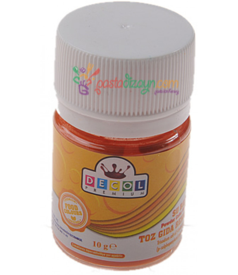 Decol Sarı Renk Toz Gıda Boyası,10gr
