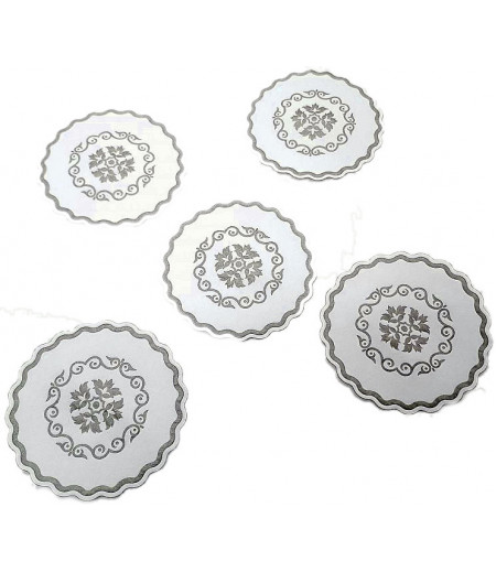 Dekoratif Bardak Altı Emicili 8cm 50 adet