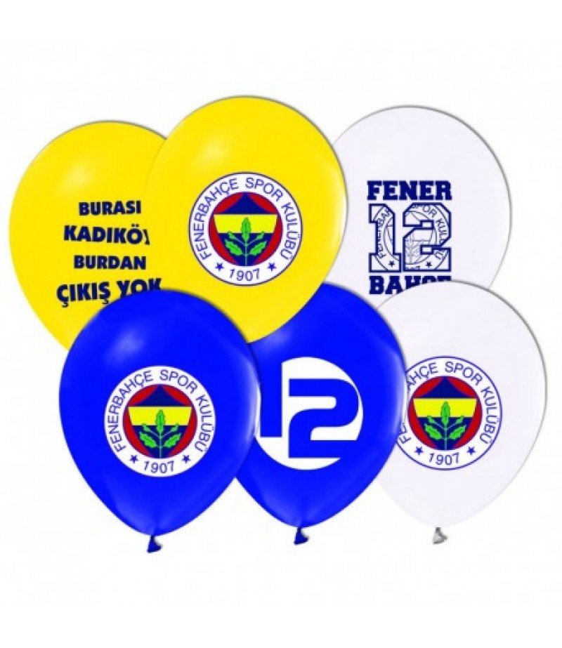 Fenerbahçe Temalı Parti Balonları - 8 adet