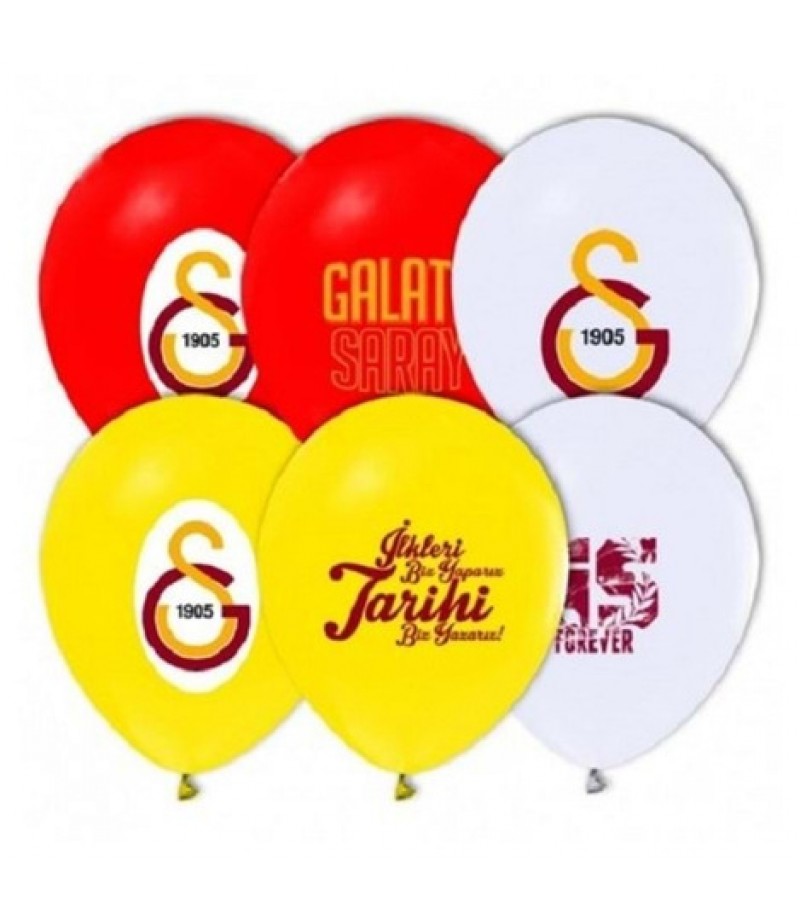 Galatasaray Temalı Parti Balonları - 8 adet