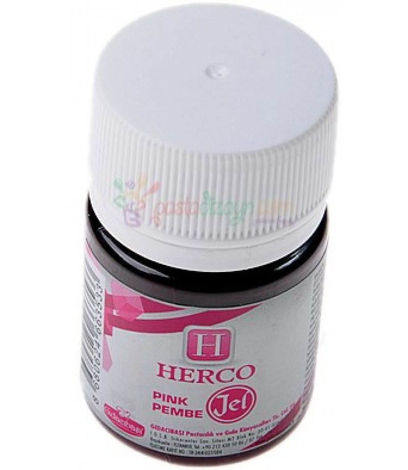 Herco Pembe Renk Jel Boya,30ml