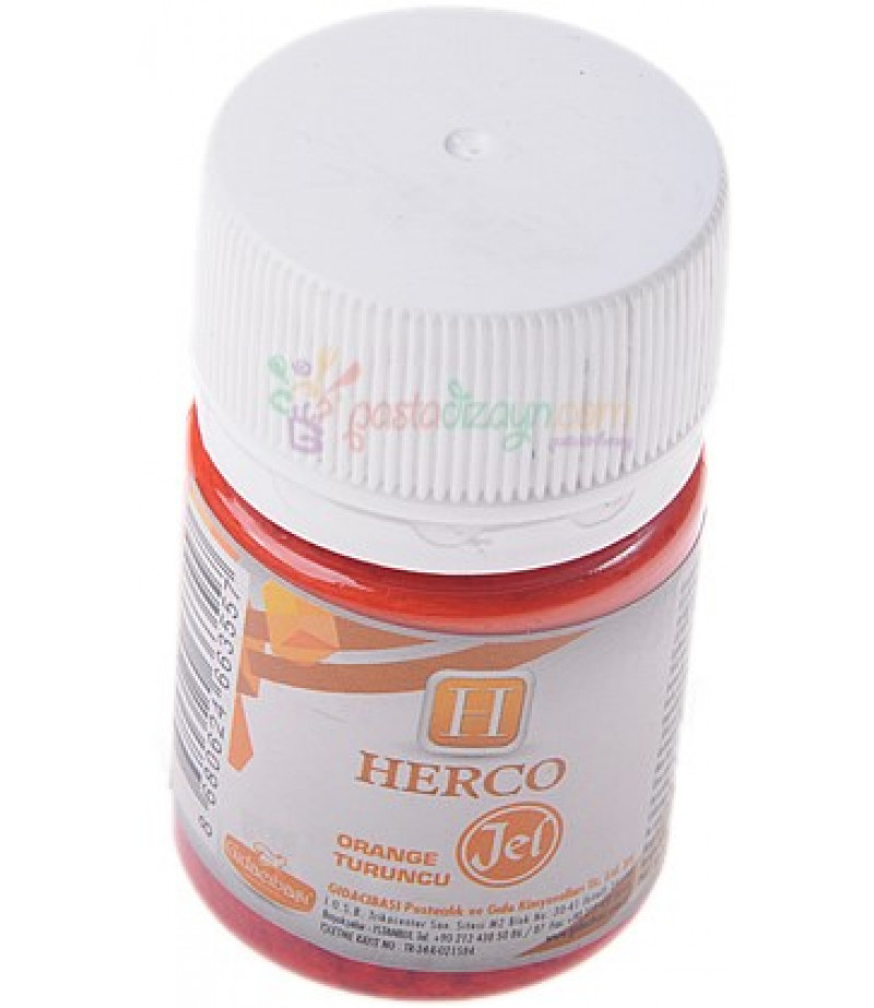 Herco Turuncu Renk Jel Boya,30ml