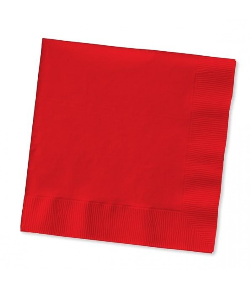 Kırmızı Renk Kağıt Peçeteler,20 adet