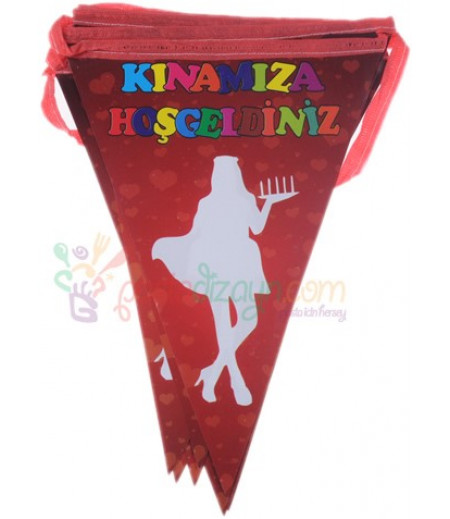 Kınamıza Hoşgeldiniz Kırmızı Flamalar,Paket