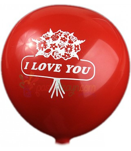 Kırmızı Renk Sevgi Temalı Balon Seti,12 Adet