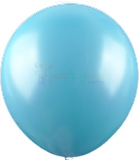 Mavi Renk Metalik Balonlar,12 Adet