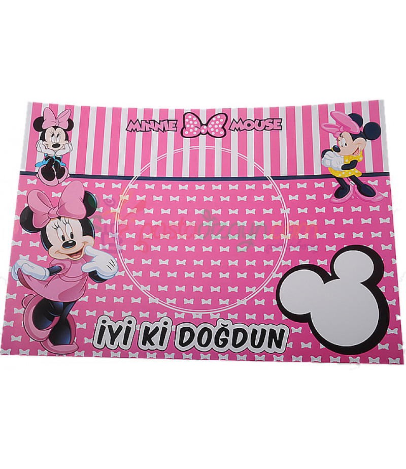 Minnie Mouse Amerikan Servis Seti,10 Adet