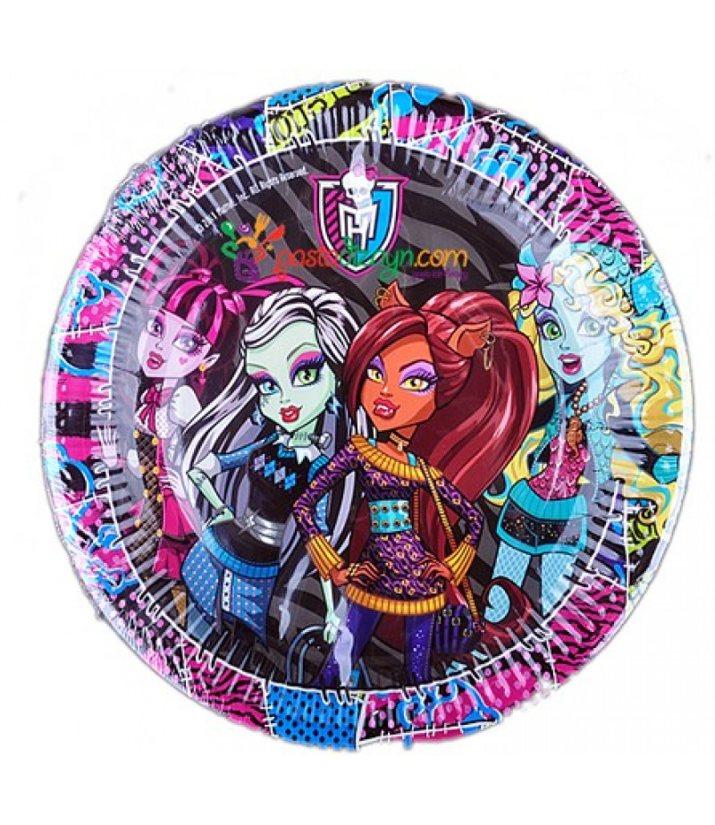 Monster High Kağıt Tabaklar,8 Adet