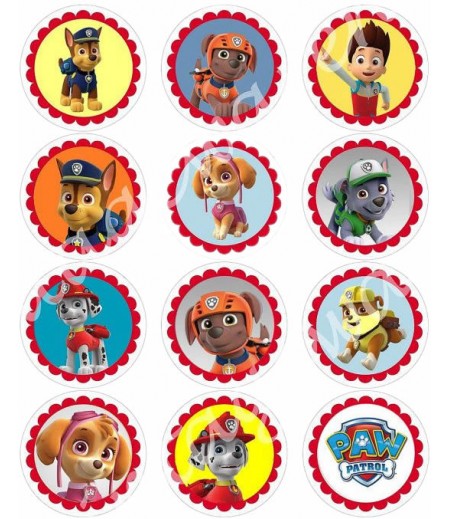 Paw Patrol Kurabiye için Gofret Kağıdı ile Baskı