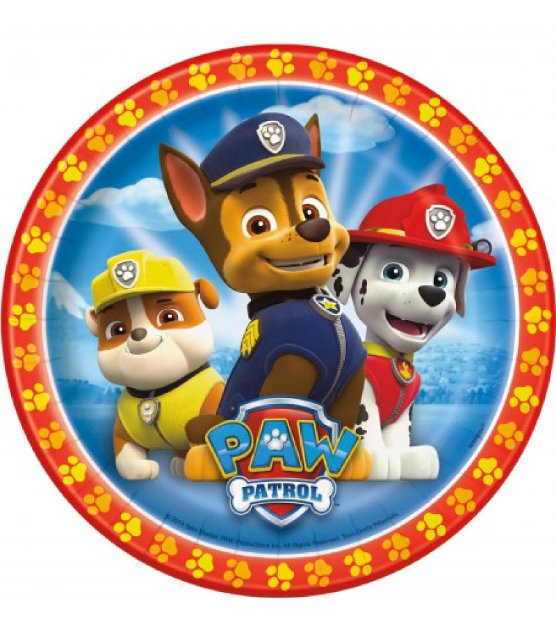 Paw Patrol Yuvarlak Gofret Kağıdı ile Baskı