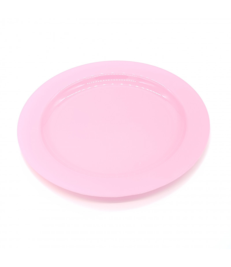 Plastik Tabak 10 lu Pembe 26 cm