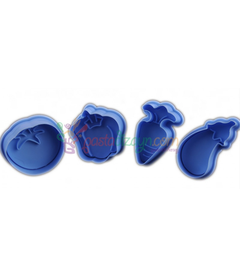Sebze Temalı Basmalı Kopat Set, 4cm