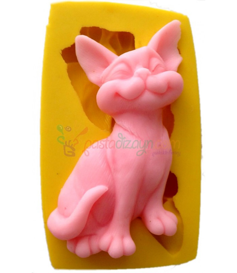 Silikon Sevimli Kedi Kalıbı Sabun,Kokulu Taş,Mum Kalıpları