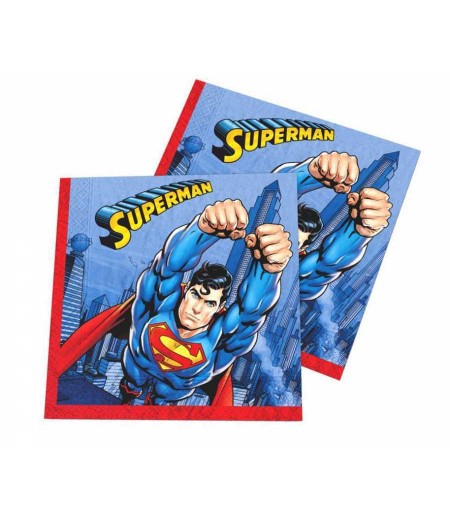 Superman Görselli Kağıt Peçeteler,16 Adet