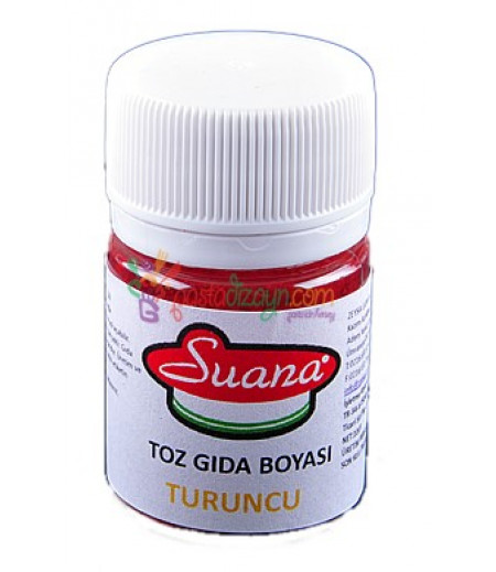 Turuncu Renk Toz Gıda Boyası,10gr