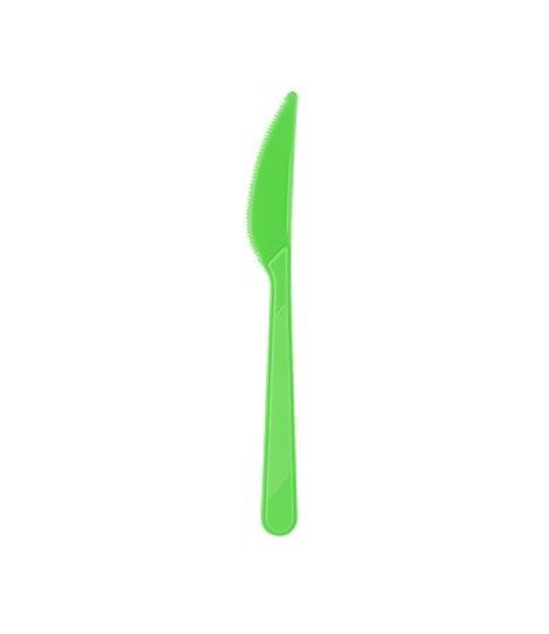 Yeşil Renk Plastik Bıçak,25 adet